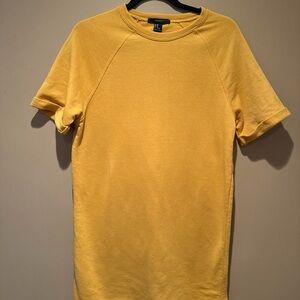 Sweaterdress Yellow Short Sleeve